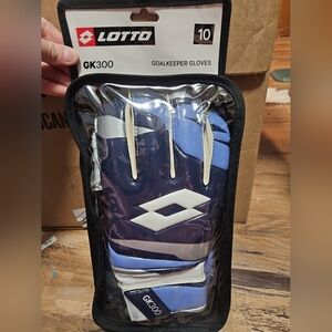 Lotto Adult Soccer Goalkeeper Gloves: NEW IN PACKAGE: UNISEX SIZE 10